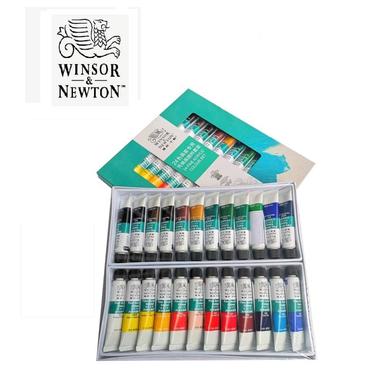 Winsor & Newton Fine Acrylic Color Set of 12 / 18 / 24, 10ML / Tube -  Malaysia Clay Art