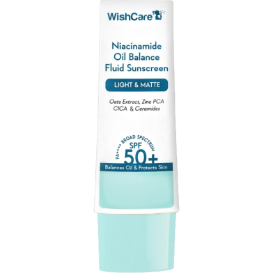 WishCare 5Percent Niacinamide Oil Balance Fluid Sunscreen SPF50 PA Plus Plus Plus Plus image