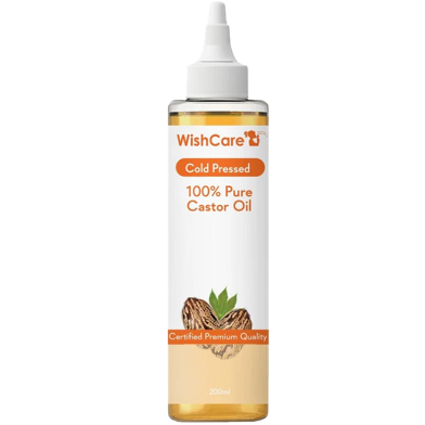 WishCare Cold Pressed 100 percent Pure Castor Oil-200 ml image