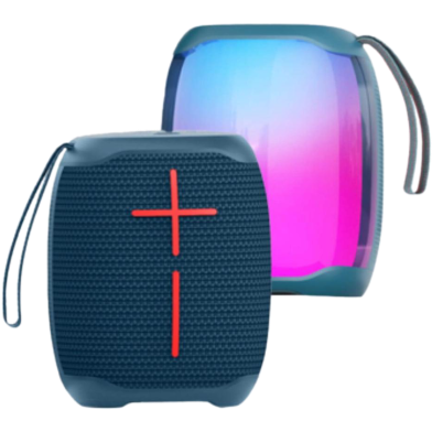 Wiwu P40 Mini Thunder Bluetooth Colorful Light Speaker (10W) - Dark Blue image