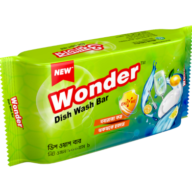 Wonder Dishwash Bar 100gm image