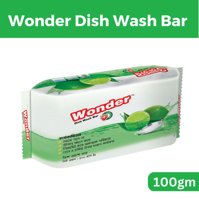 Wonder Dishwash Bar (100gm) image