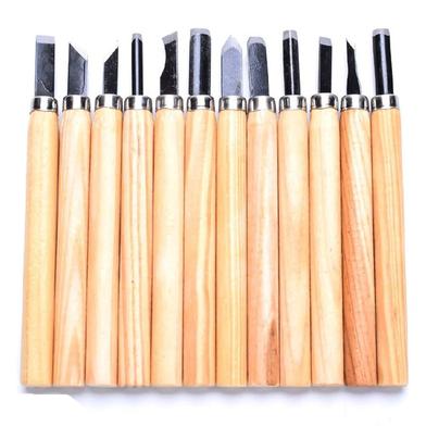 Wood Carving Chisels Knife For Basic Wood Cut DIY Tools and Detailed Woodworking Hand Tools 12Pcs image