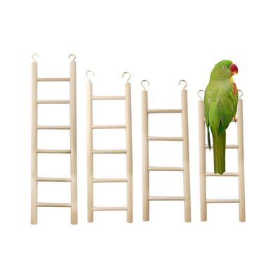 Wooden Bird ladder 12inch Long fun Cage Toy for Bird Training 1pcs image