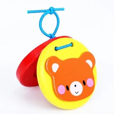 Wooden Clap Sound Toy With Animal Picture image