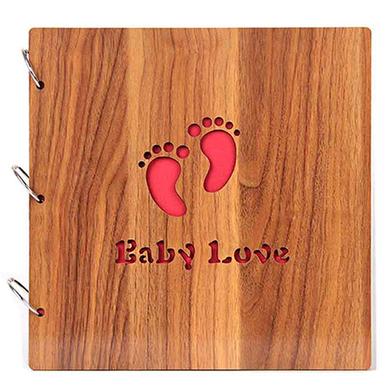 Wooden Cover Photo Album Scrapbook image