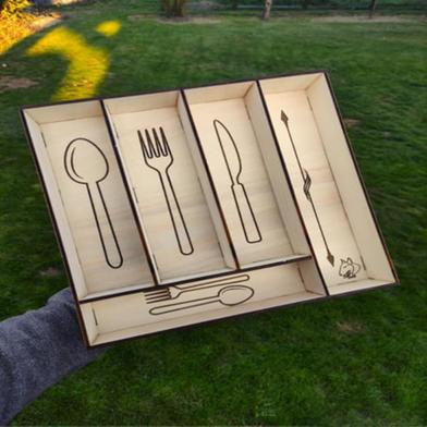 Wooden Cutlery Box image
