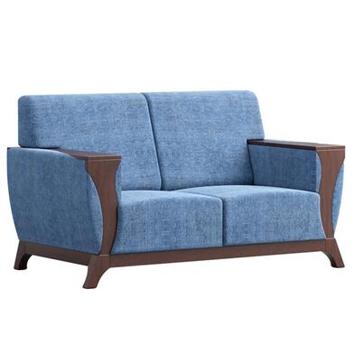 Regal Wooden Double Sofa - Rome - SDC-347-3-1-20( Fabric -SF-2117) | image