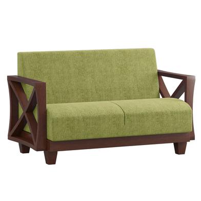 Regal Wooden Double Sofa - Venice - SDC-343-3-1-20( Fabric - SF-2121) | image