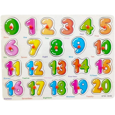 Wooden English Number image