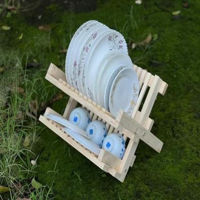 Wooden Foldable Dish Rack image