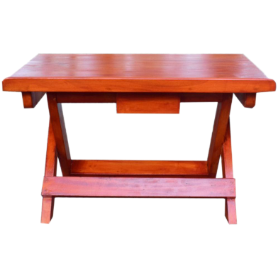 Wooden Folding And Portable Table with Cross Stand image