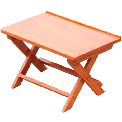 Wooden Folding And Portable Table with Cross Stand image