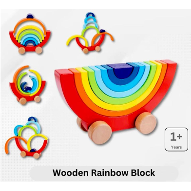 Wooden Rainbow Block image