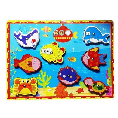 Wooden Sea Animal Magnetic puzzle image