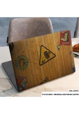 DDecorator Wooden Texture Laptop Sticker image