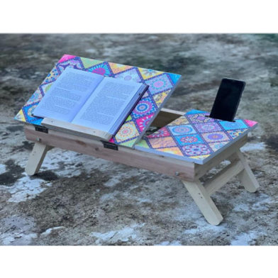 Wooden foldable 2-part table image