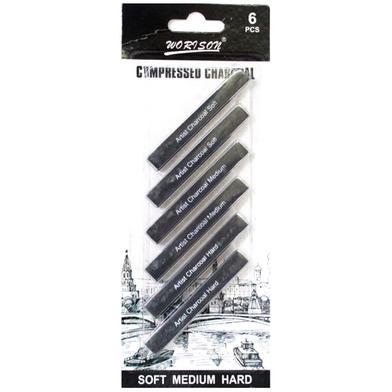 Worison Compressed Charcoal - 6 Pcs set image