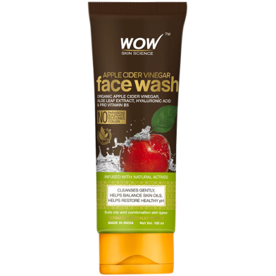 Wow Skin Science Apple Cider Vinegar Facewash 100 ml image