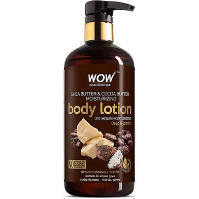 Wow Skin Science Shea and Cocoa Butter Body Lotion 400 ml image