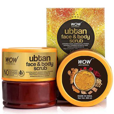 Wow Skin Science Ubtan Face and body Scrub 200 ml image