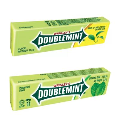 Wrigleys Blueberry Doublemint F.Chewing Gum 5 Stick 13.5gm (Thailand) image