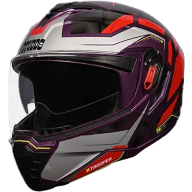 X- Trooper DV D2 Decor Modular Full Face Bike Helmet image