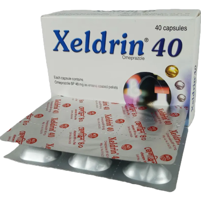 Xeldrin 40 mg 10's Strip Capsule image