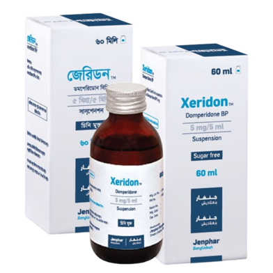 Xeridon 5 mg/5 ml Oral Suspension 60 ml bottle image