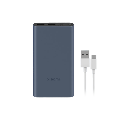 Xiaomi 22.5W 10000mAh Two Way Fast Charging Metal Casing Power Bank with Type C Cable - Black image