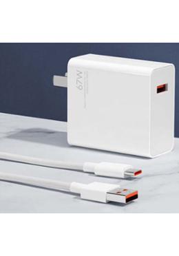 Xiaomi 67W USB Charger and Cable C- White image