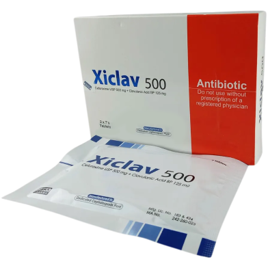 Xiclav 500mg 125mg Tablet 7's Strip image