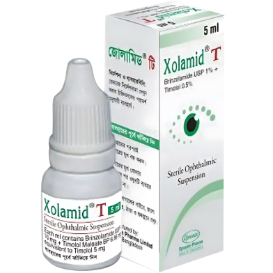 Xolamid T 1 Percent 0.5 Percent Ophthalmic Suspension 5 ml Drop image