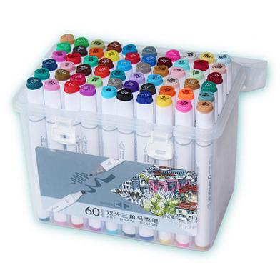 Xuetong 60 Colors Dual Tip Art Marker Set image