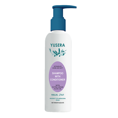 YUSERA Detangler Shine and Soft Shampoo with Conditioner 500 ml image