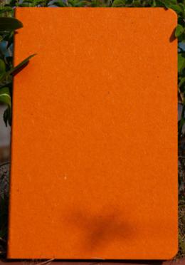 Tent Series Yellowish Page Hand Made Orange Cover Notebook image