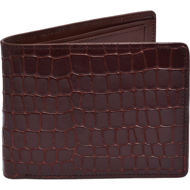 ZAYS Premium Handcrafted Crocodile Embossed Leather Bifold Wallet for Men And Women | Super Slim Durable Stylish Short Wallet image