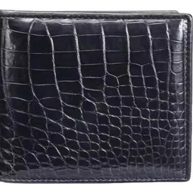 ZAYS Premium Handcrafted Crocodile Embossed Leather Bifold Wallet for Men And Women | Super Slim Durable Stylish Short Wallet image