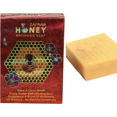 Zafran Honey Whitening Soap - 100gm image