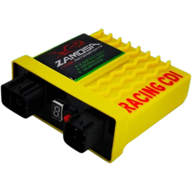 Zamosa High Performance Suzuki Gixxer 155 CC Adjustable Motorcycle CDI Box Unlimited RPM 10 Port 9 Map Curve image