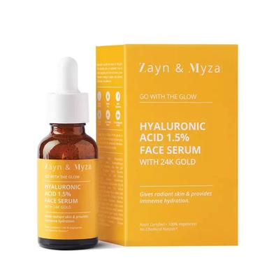 Zayn And Myza Hyaluronic Acid 1.5 Percent And 24k Gold Face Serum image