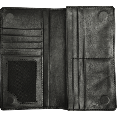 Zays Handcrafted Premium Eco-Friendly Leather Long Wallet for Mobile And Many things – Slim, Durable image