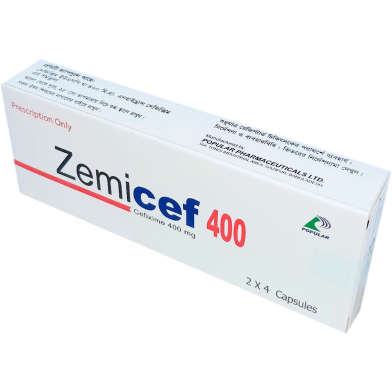 Zemicef 400mg Capsule 7's Strip image