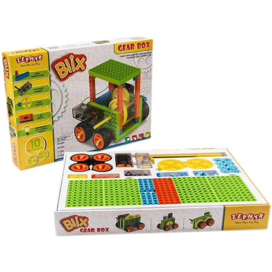 Zephyr Blix Gear Box Block Building Creative Set For Kids image