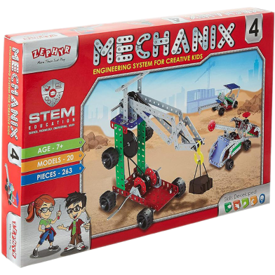 Zephyr Mechanix - 4 Block Building Set For Kids image