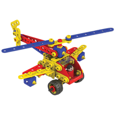 Zephyr Plastic Mechanix - Plane 3 Block Building Set For Kids image