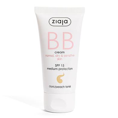 Ziaja BB Cream Normal Dry Sensitive Skin Dark / Peach Tone 50ml image