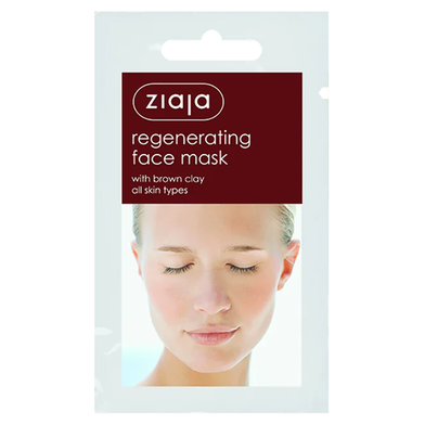 Ziaja Regenerating Face Mask With Brown Clay / Sachet / Display 7 ML image