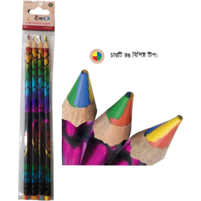Zinix 4 Color Pencil Set of 4Pec. image
