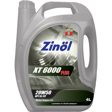 Zinol XT 6000 Plus 20W50 (Mineral) Engine Oil - 4 Ltr image